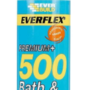 Everbuild Silicone 500 Sanitary C3 Clear